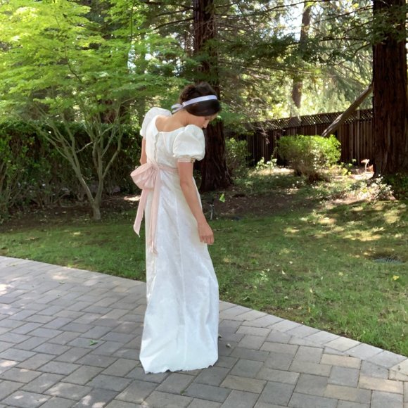 Coming Soon! Bridgerton Regency Jane Austen Emma Gown by eVaVie SZ Small-Medium - Picture 10 of 14